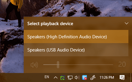 download playback device windows 10